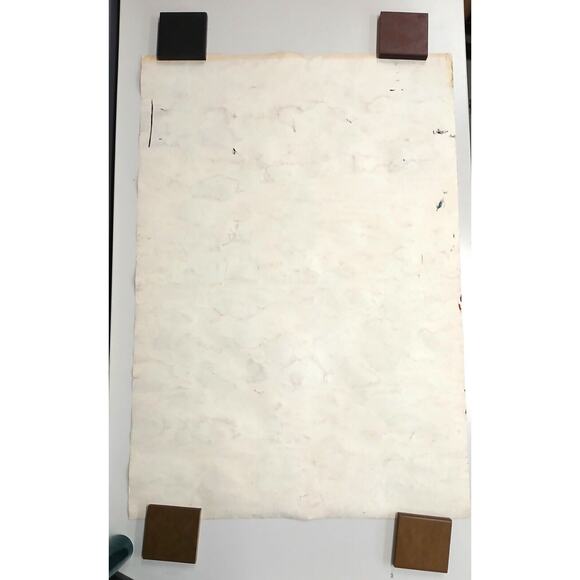 Chinese Folk Art Painting Gouache Farmer Great Harvest FarmHouse Decor 31x21.5" - Picture 11 of 14